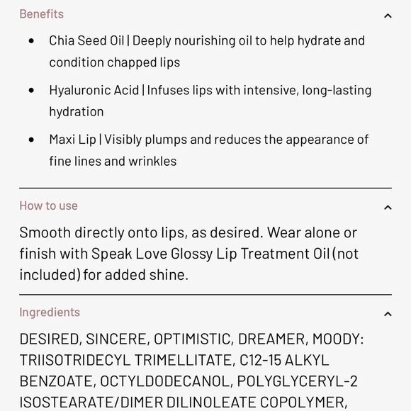 🌻 LYS SPEAK LOVE MOISTURE MATTE LIPSTICK DESIRED (Reddish Brown Lipstick) New - Picture 9 of 9